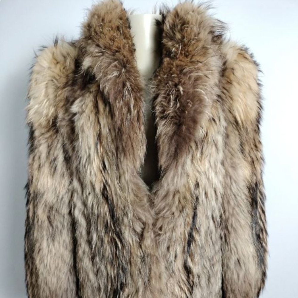 Genuine Fox Fur Jacket Coat Womens (Medium)